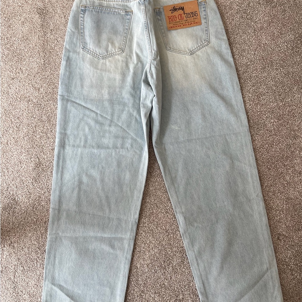 Stussy Men's Relaxed Fit Jeans in Light Blue